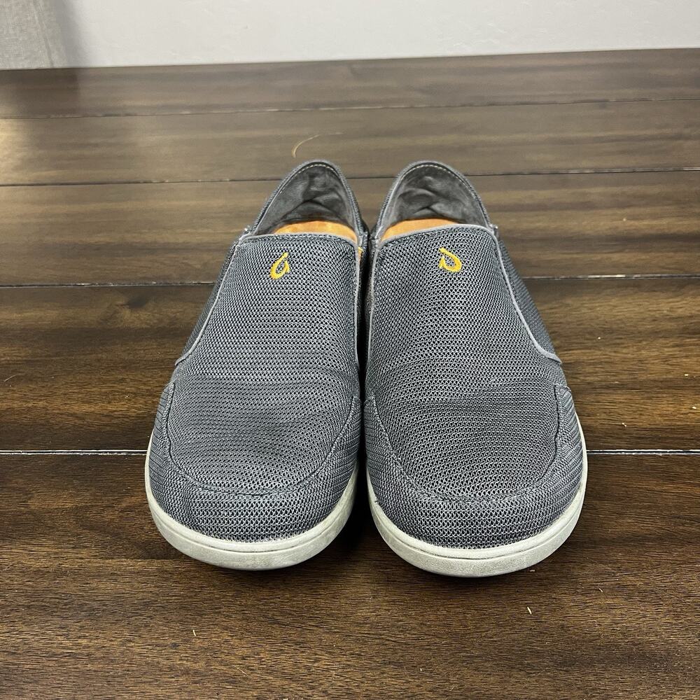 Olukai Nohea Mesh - Slip On Loafers - Men's 10.5 - Gray